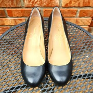 Jessica Simpson Blk Wedge Heel Ws 8.5M